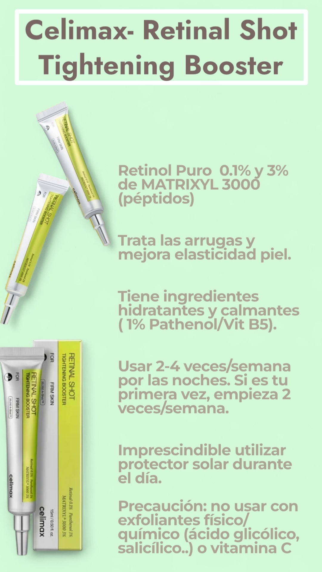 Celimax- The Vita-A Retinal Shot Tightening Booster | Retinal Sérum 15ML