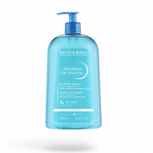 BIODERMA Atoderm Gel de Ducha/ Limpiador 1Litro 33.8 OZ (Piel Normal a Seca)
