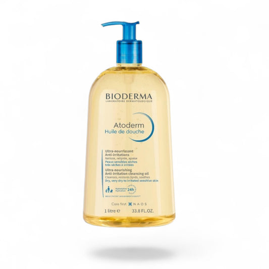 BIODERMA Atoderm Aceite de Ducha/Limpiador 1Litro 33.8 OZ (Piel Seca e Irritada)