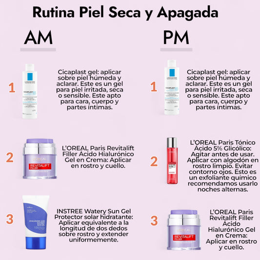 Rutina Piel Seca y Apagada